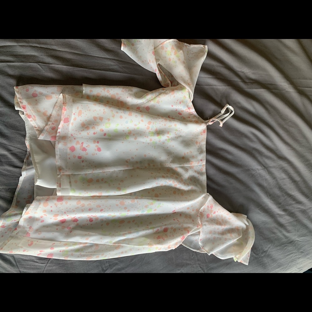 1.State Asymmetrical Ruffle Blouse - Picture 6 of 8